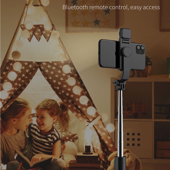 5 in 1 and 2 Mode for Camera and Smart Phone Selfie Stick. With Led Light - Picture 8 of 16